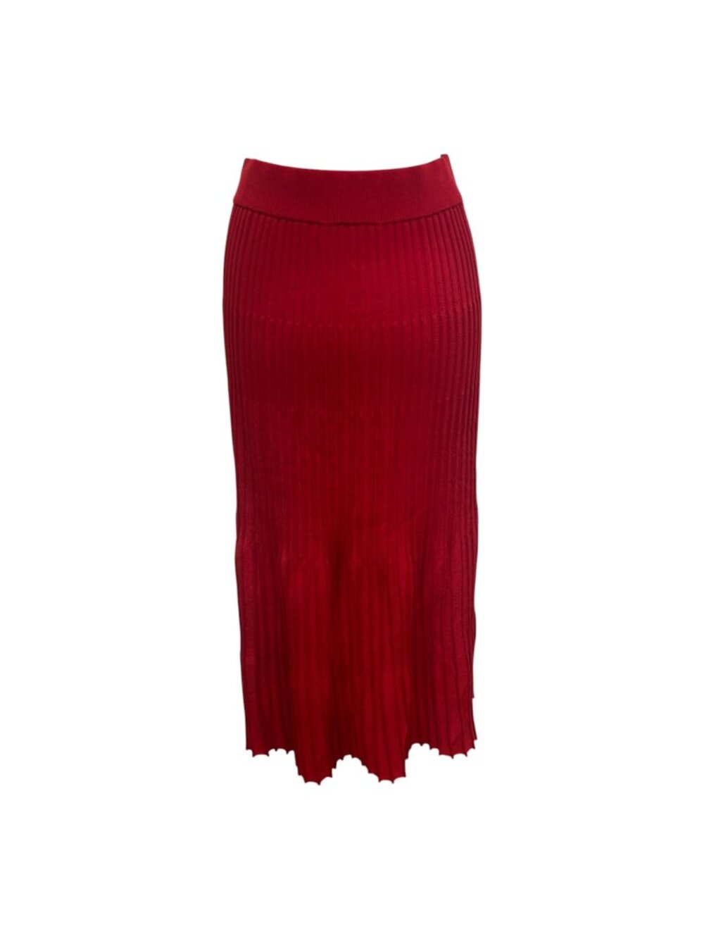 Serafina Australia Red Knit 2 Piece Skirt Set Size 10 Pleated Midi Sweater - Picture 6 of 12